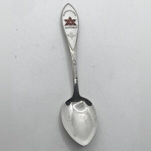 Vtg Sterling Toronto Canada Enamel Souvenir Spoon Confederation 1867-1967 / 3.9”